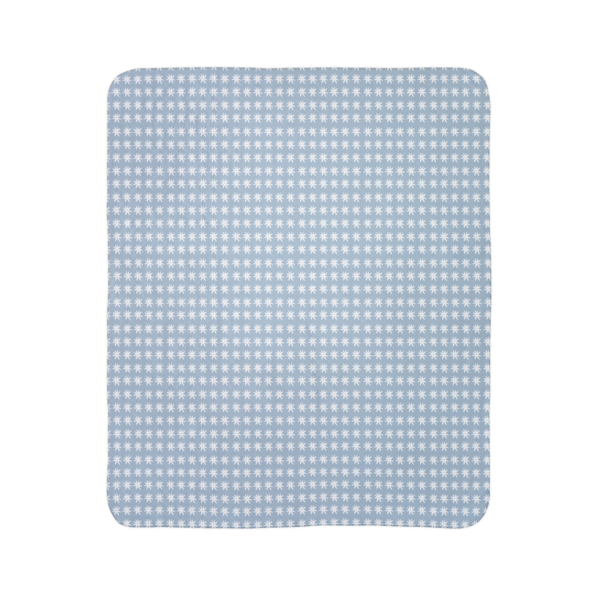 Millefleur Fleece Sherpa Throw Blanket