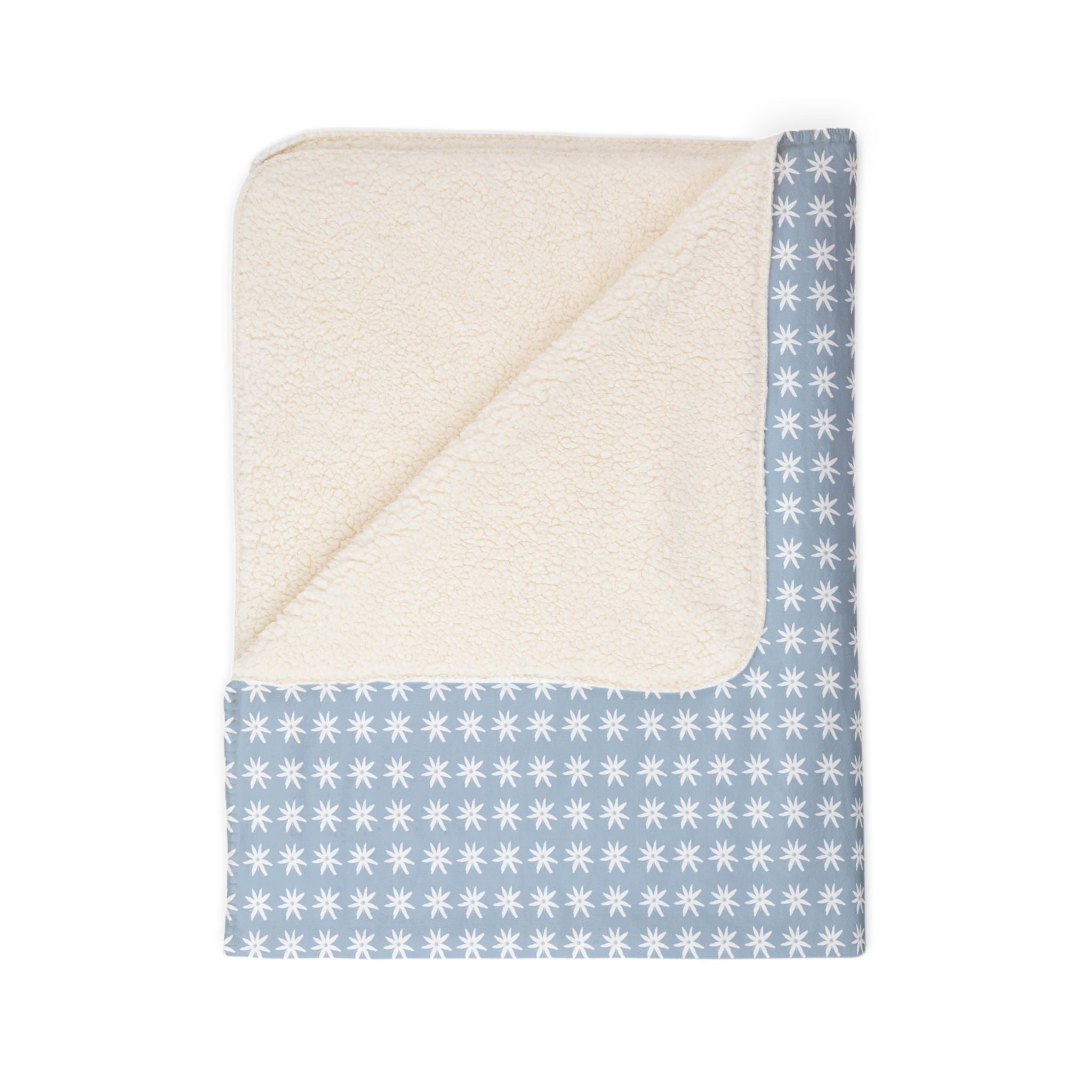 Millefleur Fleece Sherpa Throw Blanket