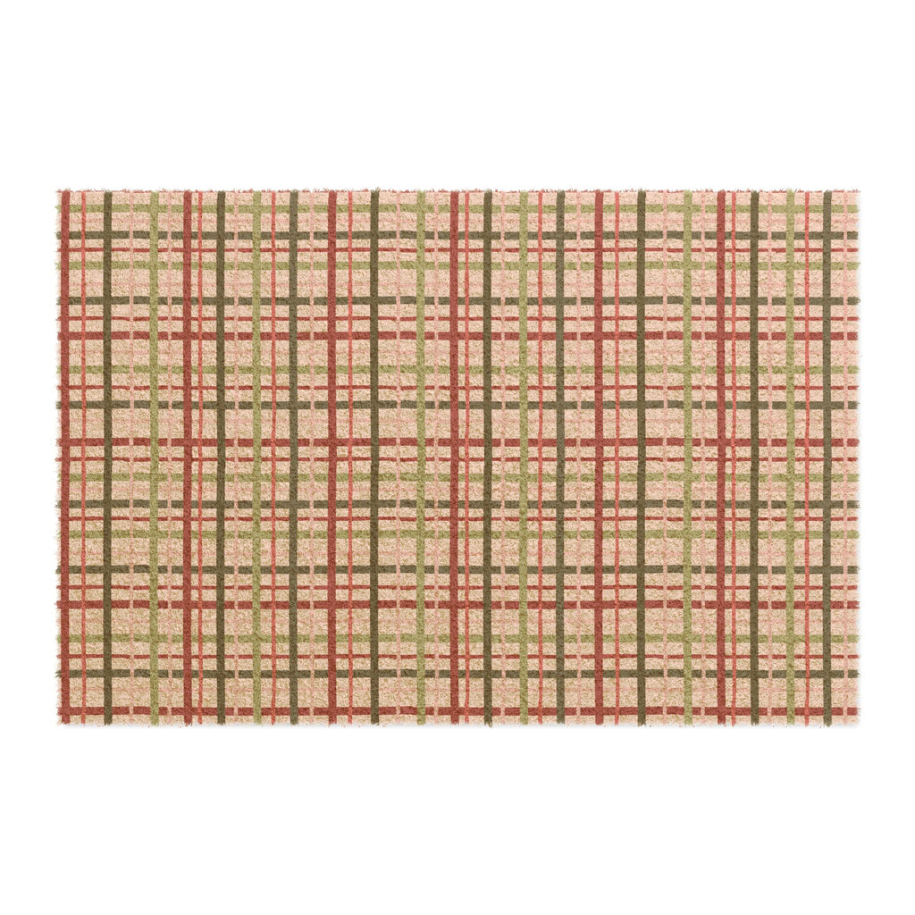 Cozy Plaid Doormat