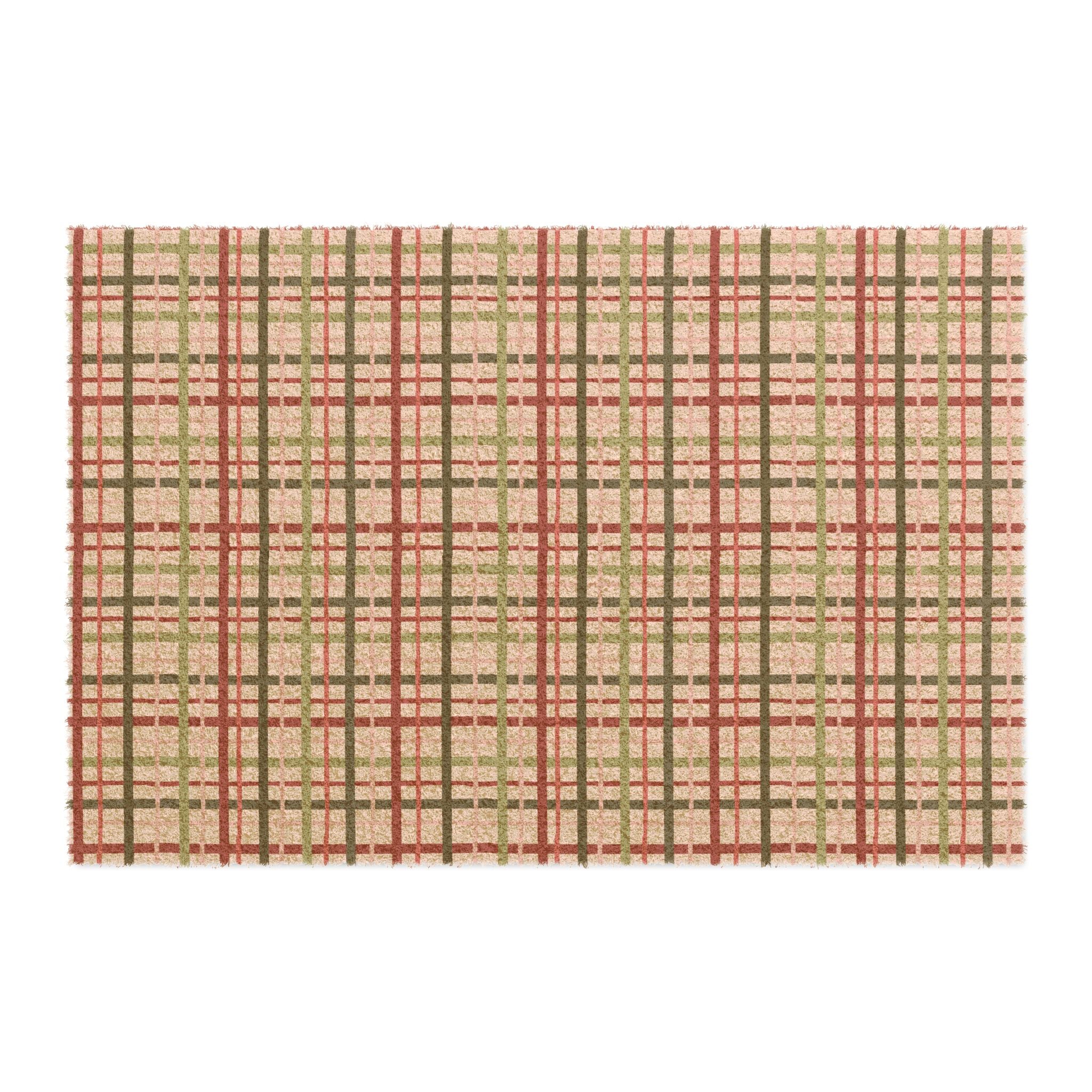 Cozy Plaid Doormat
