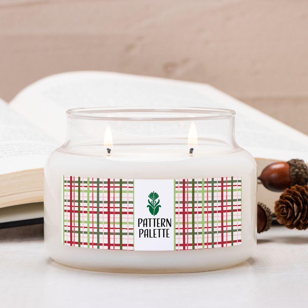 Pattern Palette Candle Apothecary Jar-Frasier fir scent!