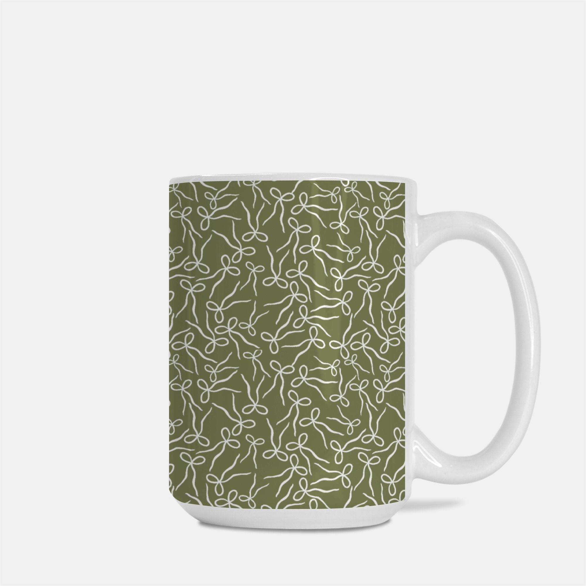 Tied with Joy green Mug Deluxe 15oz.