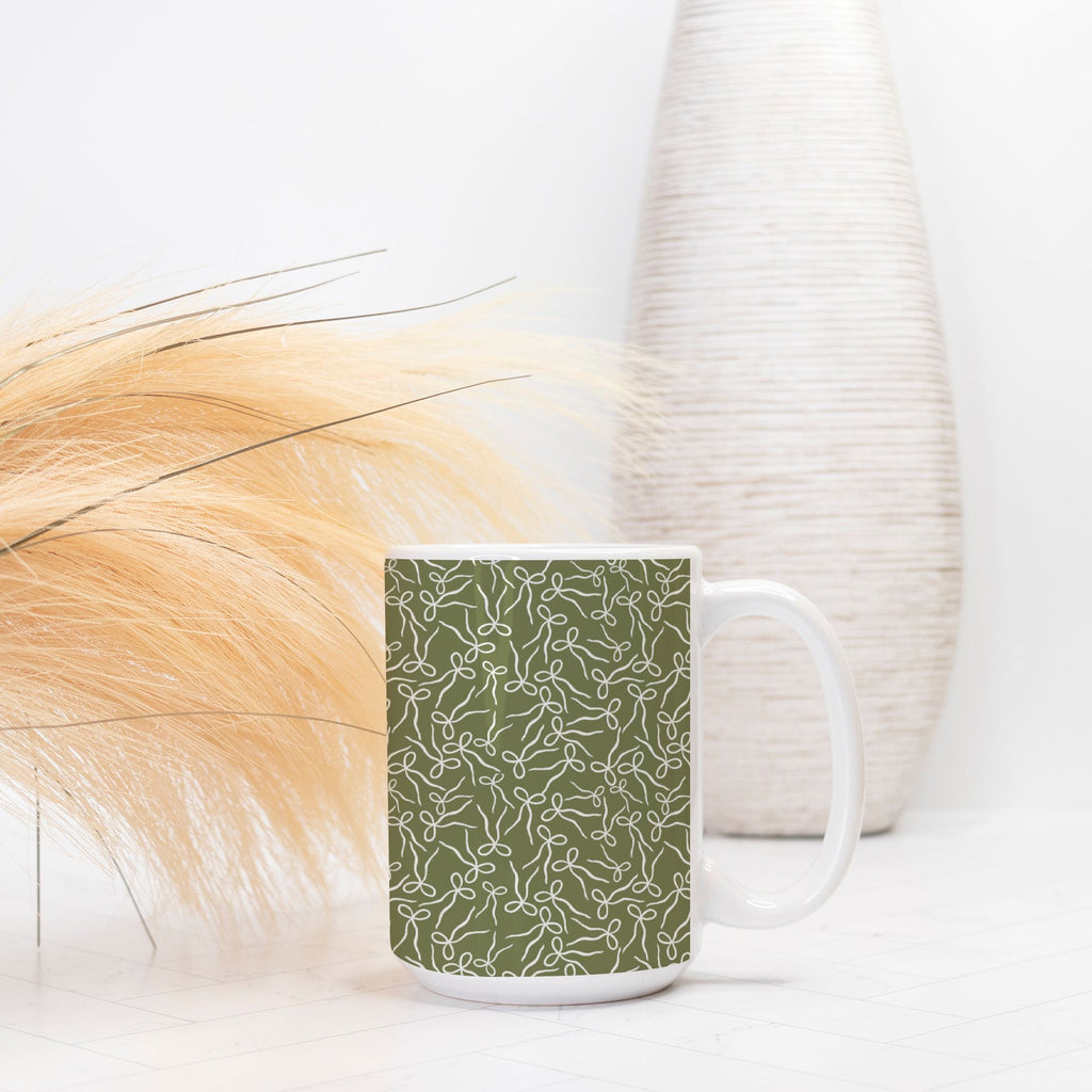 Tied with Joy green Mug Deluxe 15oz.