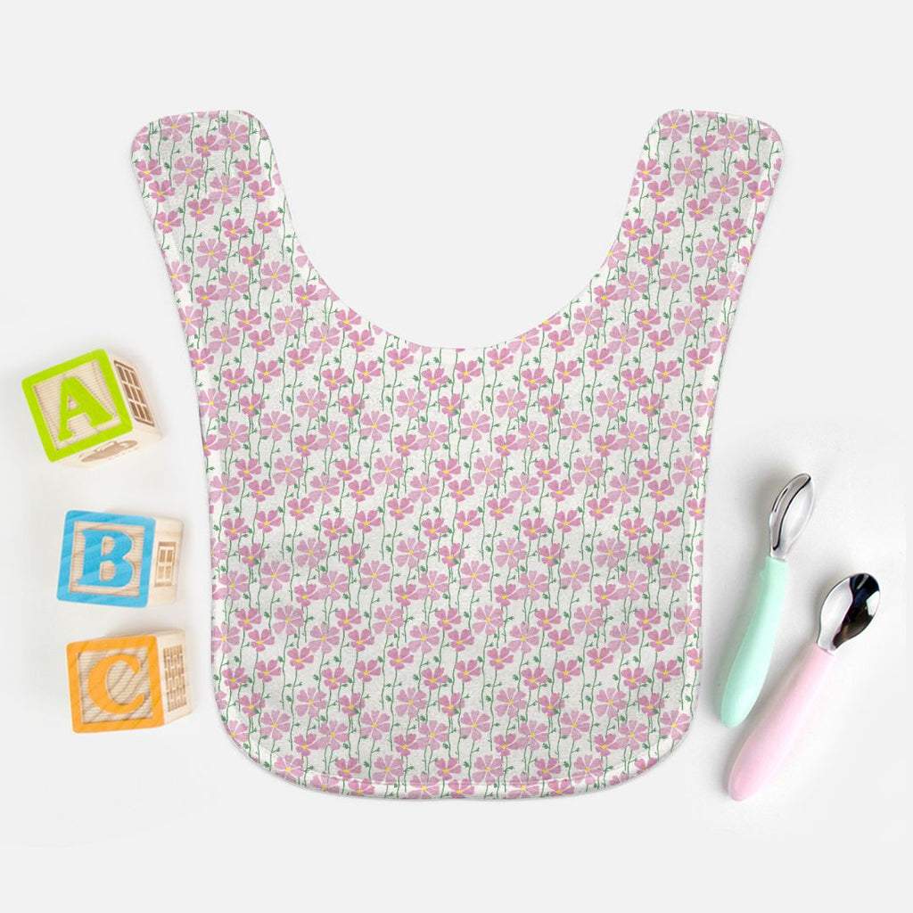 Cosmos Field Baby Bib