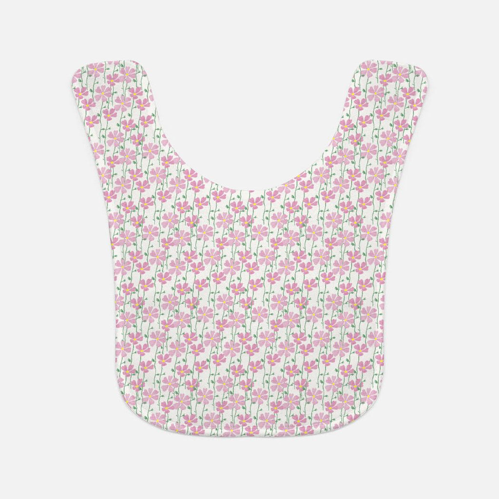 Cosmos Field Baby Bib