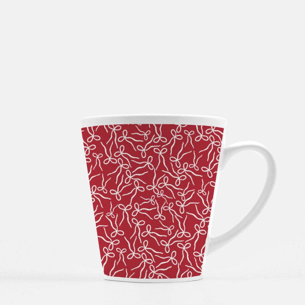 Tied with Joy RED Mug Latte 12 oz.