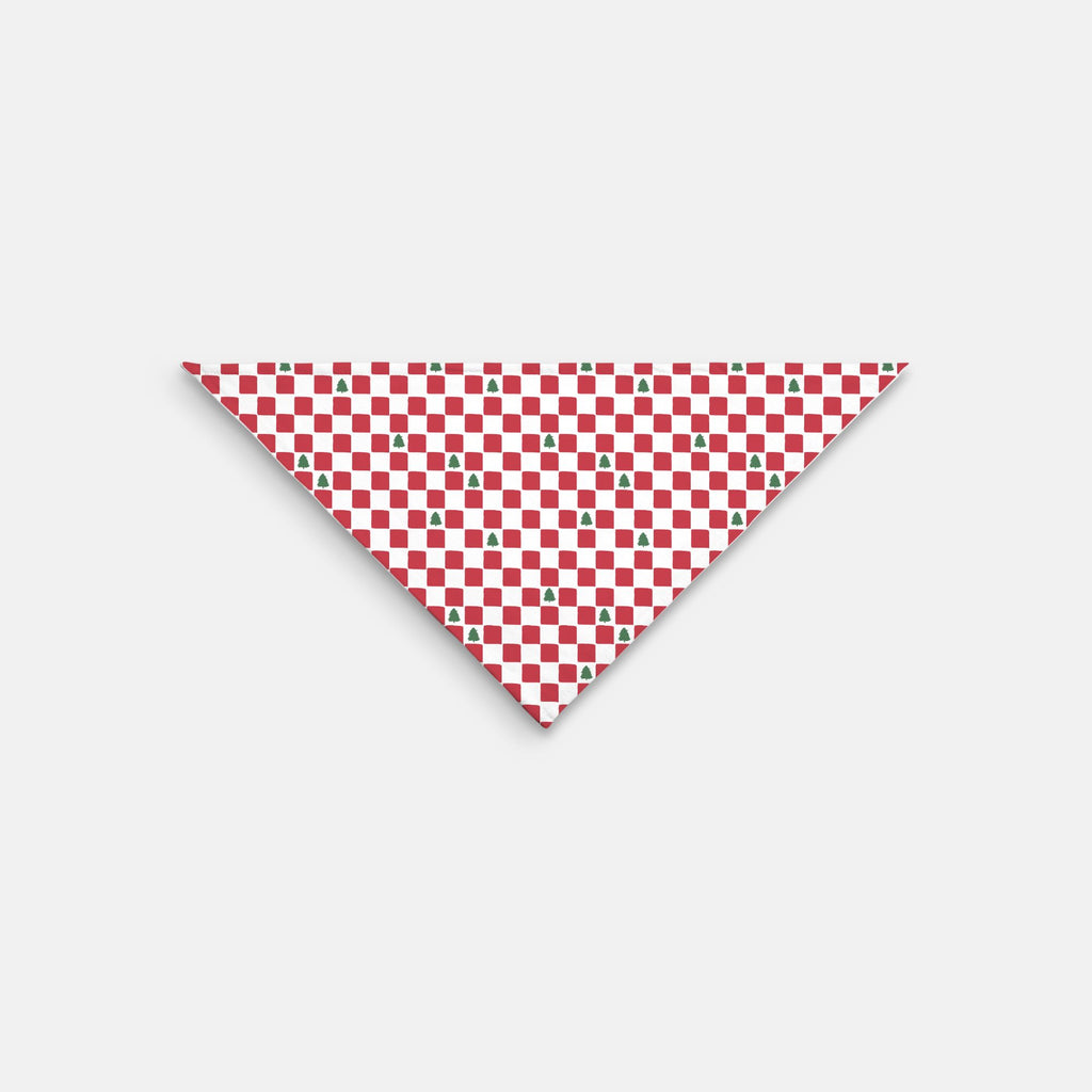 Christmas Check small pet bandana