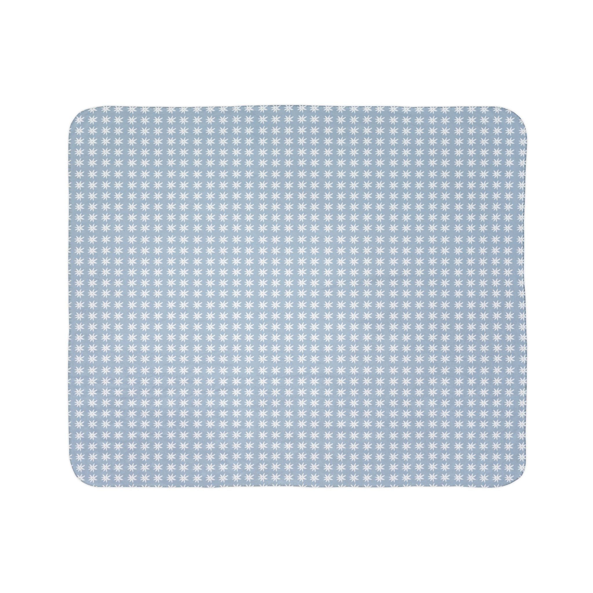 Millefleur Fleece Sherpa Throw Blanket