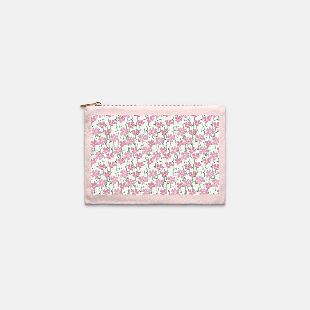 Cosmos Field Cosmetic Bag