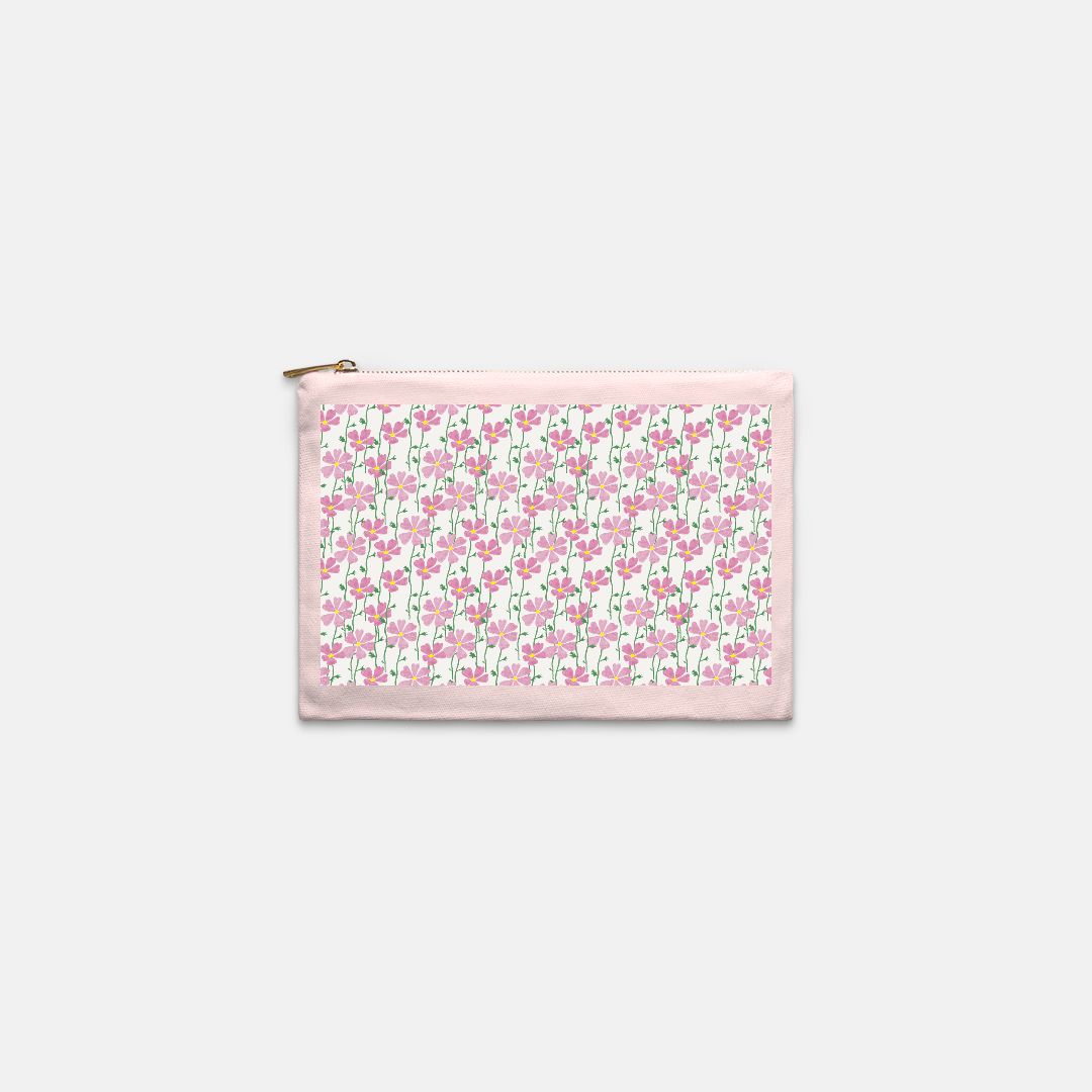 Cosmos Field Cosmetic Bag