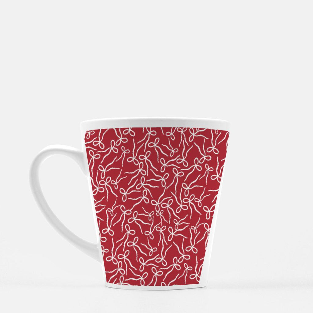 Tied with Joy RED Mug Latte 12 oz.