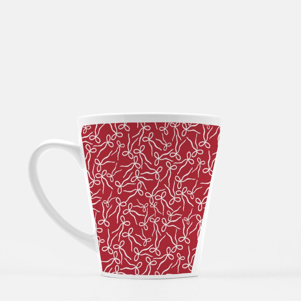 Tied with Joy RED Mug Latte 12 oz.