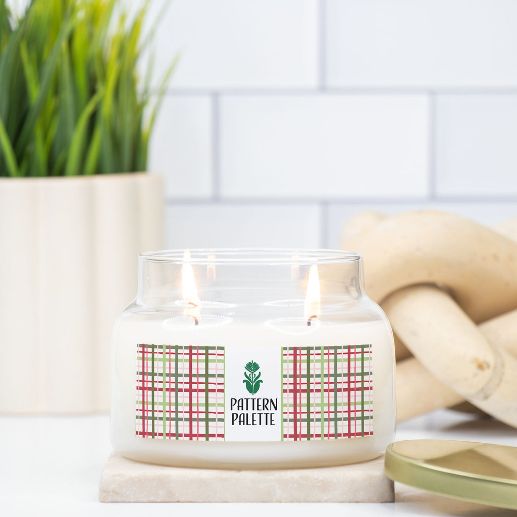 Pattern Palette Candle Apothecary Jar-Frasier fir scent!