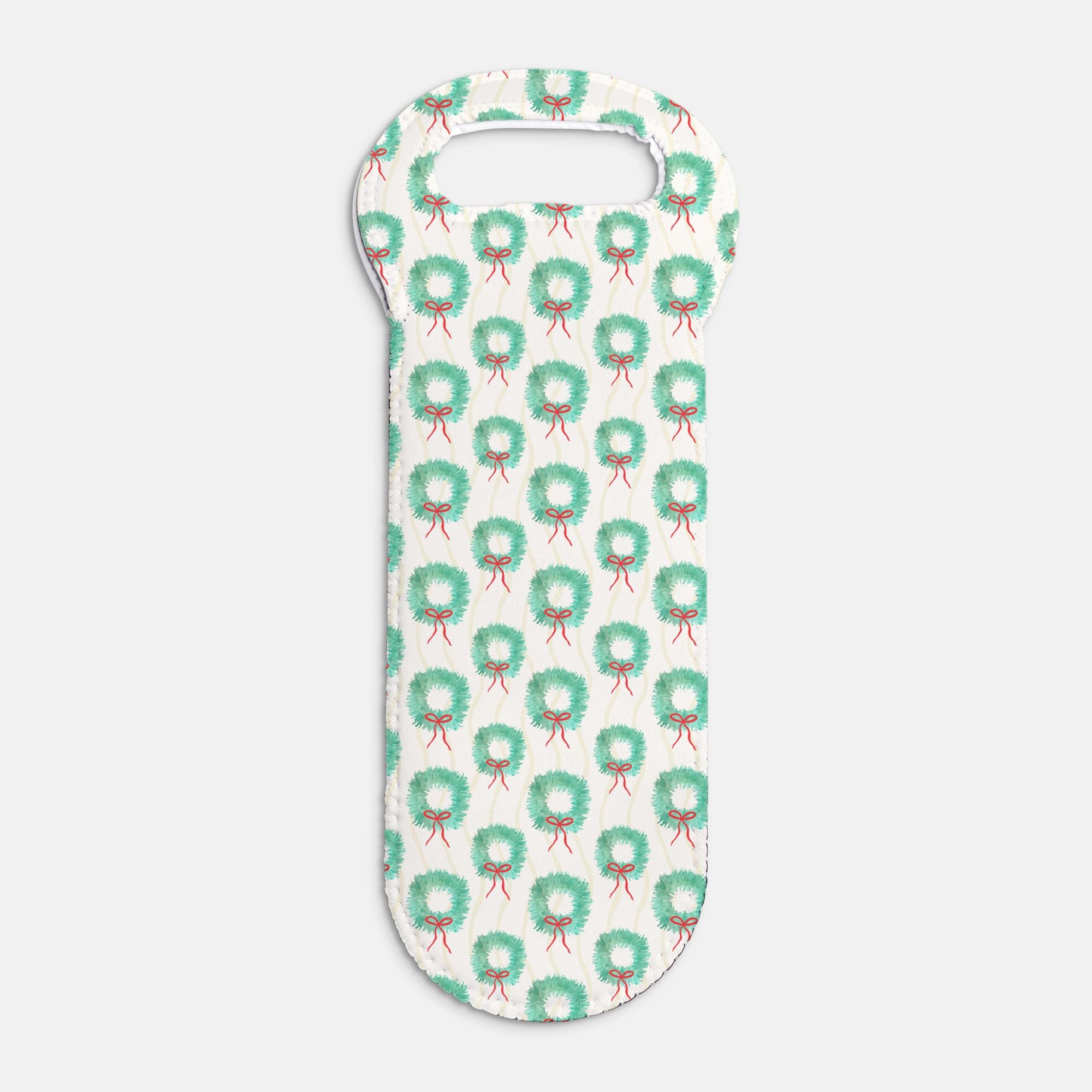 Front Door Wreath Wine Tote