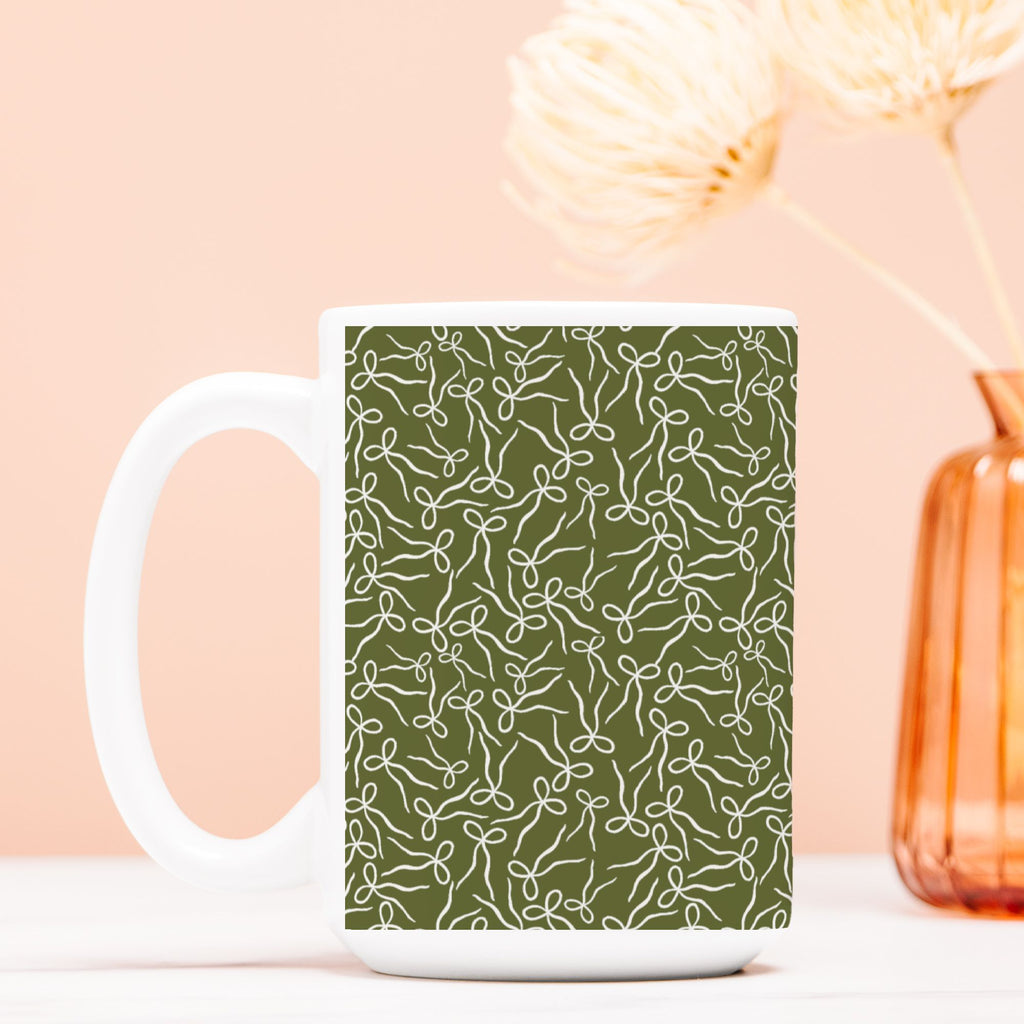Tied with Joy green Mug Deluxe 15oz.