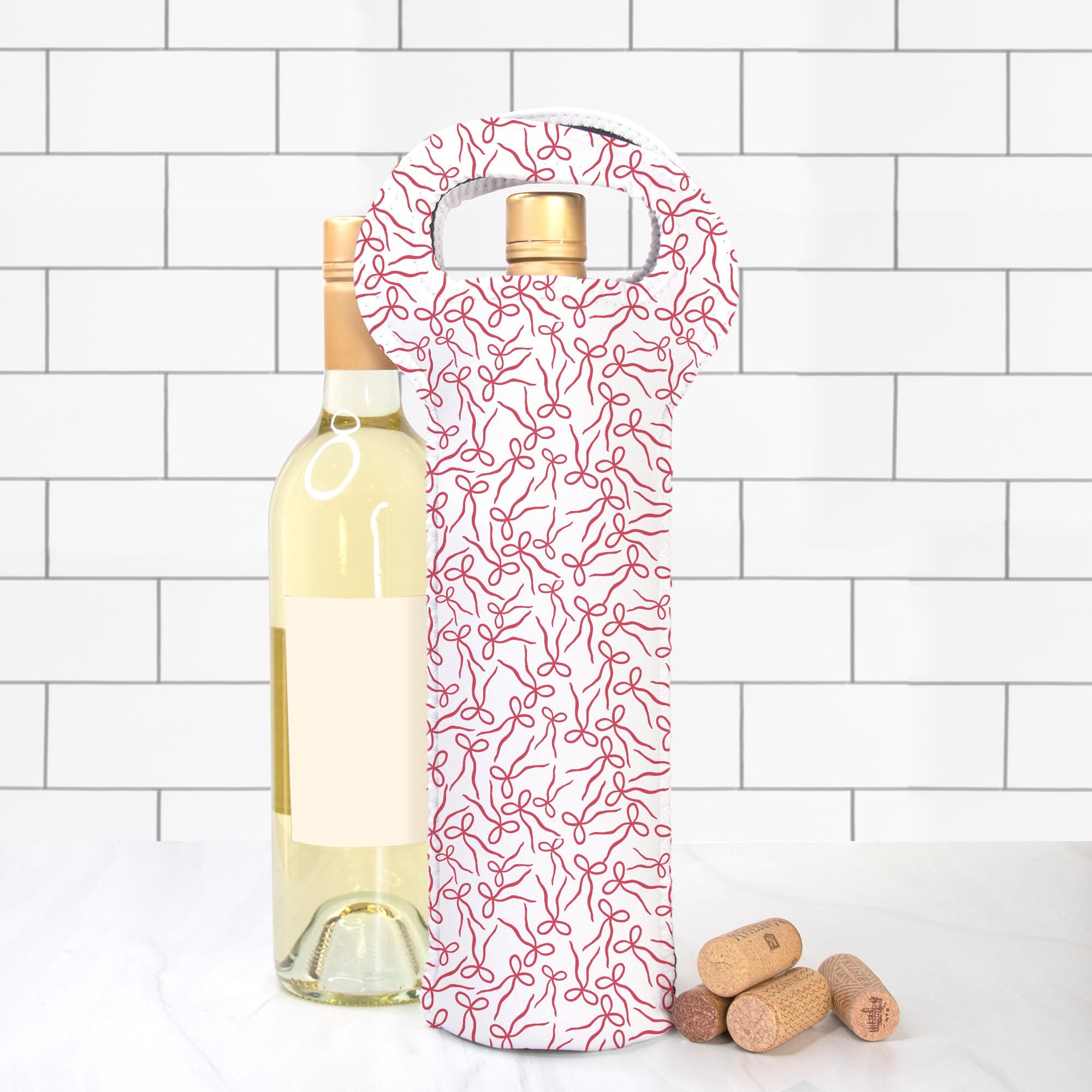 Tied with Joy red Wine Tote